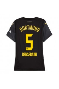 Borussia Dortmund Ramy Bensebaini #5 Voetbaltruitje Uit tenue Dames 2024-25 Korte Mouw